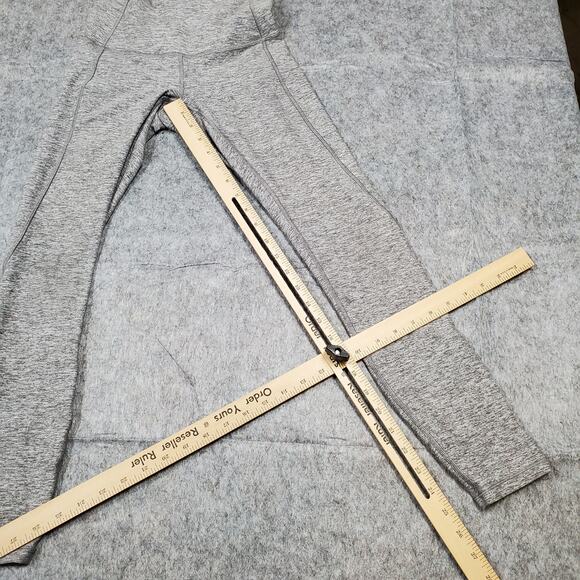 Lululemon Leggings Womens 4 Pure Practice  Heathered Slate Gray Yoga Run Gym - Picture 4 of 10